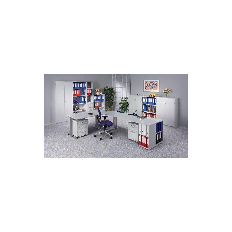 HA mmERBACHER Trapézový panel s opěrnou nohou 1200x1200x25 mm, šedý • Vtools.cz