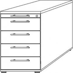 HA mmERBACHER podstavec světle šedý 2 zásuvky, 1 HR • Vtools.cz