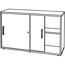 Šatní skříň s posuvnými dveřmi 1200x400x748 bílá/dub • Vtools.cz