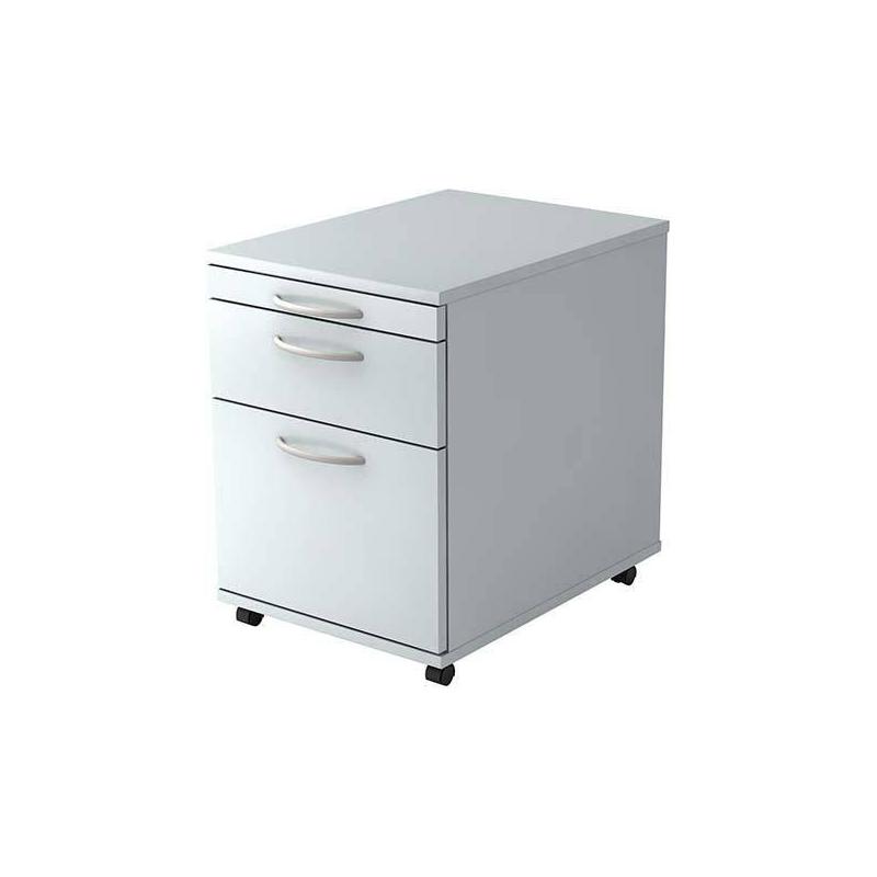 Kontejner na kolečkách 428x580x590 š. Závěsná složka šedá • Vtools.cz