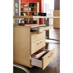 Kontejner na kolečkách 428x580x590 š. Závěsná složka šedá • Vtools.cz