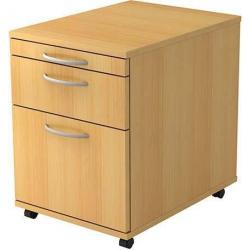 Kontejner na kolečkách 428x580x590 š. Závěsný soubor buk • Vtools.cz