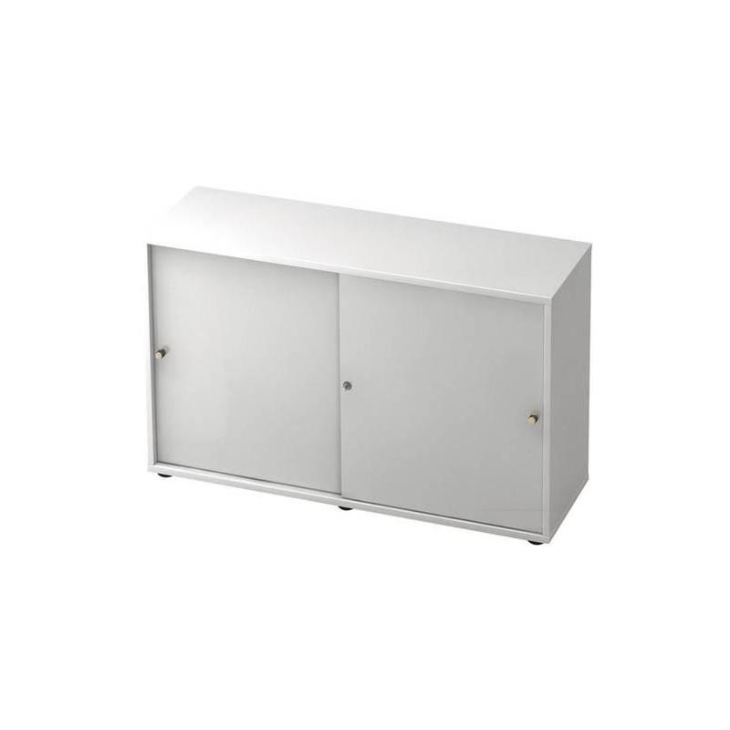 Šatní skříň s posuvnými dveřmi Profi White, 120x40x74,8 mm, 2OH • Vtools.cz