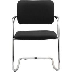 Návštěvnická židle volně stojící černá ( sada 2 židlí) • Vtools.cz