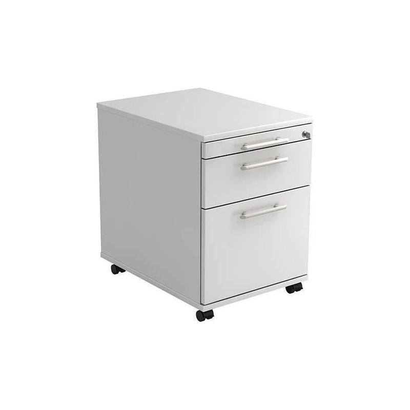 Kontejner na kolečkách bílý 1 zásuvka, 1HR • Vtools.cz