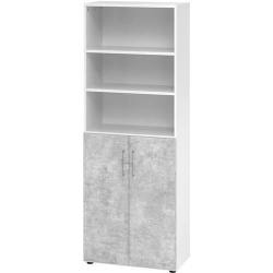 Kombinovaná skříňka na 2 výšky pořadačů • Vtools.cz