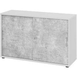 Šatní skříň s posuvnými dveřmi 2 výšky pořadačů • Vtools.cz