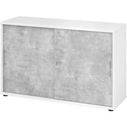 Šatní skříň s posuvnými dveřmi 2 výšky pořadačů • Vtools.cz