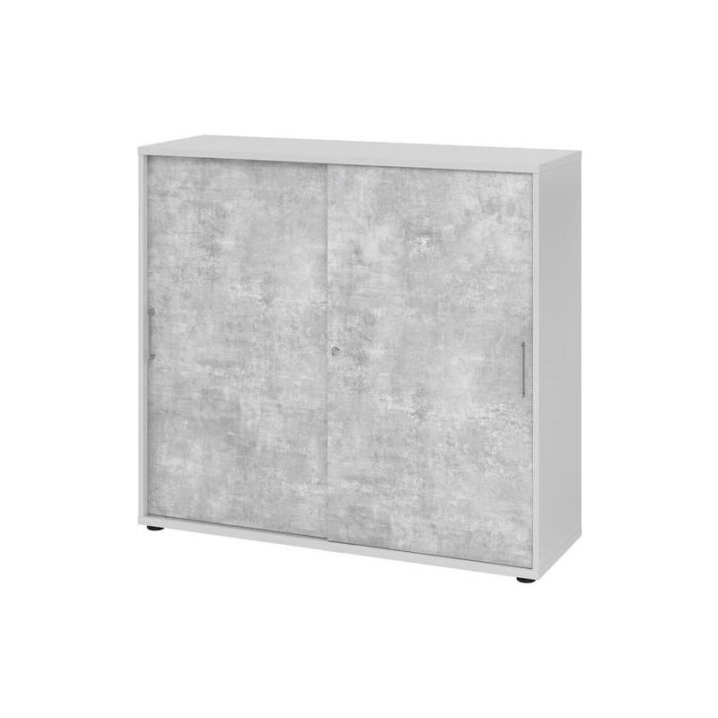 Šatní skříň s posuvnými dveřmi 3 výšky pořadačů • Vtools.cz