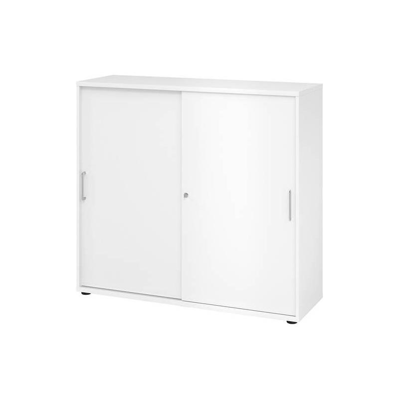 Šatní skříň s posuvnými dveřmi 3 výšky pořadačů • Vtools.cz