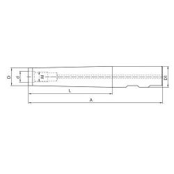 Nástavec pro šroubovací frézu x100 mm M16 • Vtools.cz
