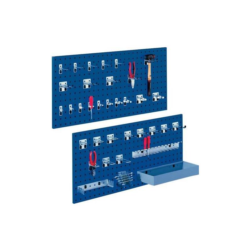 Děrovaný panel 991x457 mm světle šedý RAL 7035 • Vtools.cz