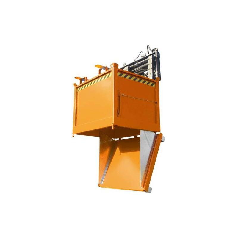 Kontejner se sklopným dnem FB 2000, 1000x1800x1460, oranžový • Vtools.cz