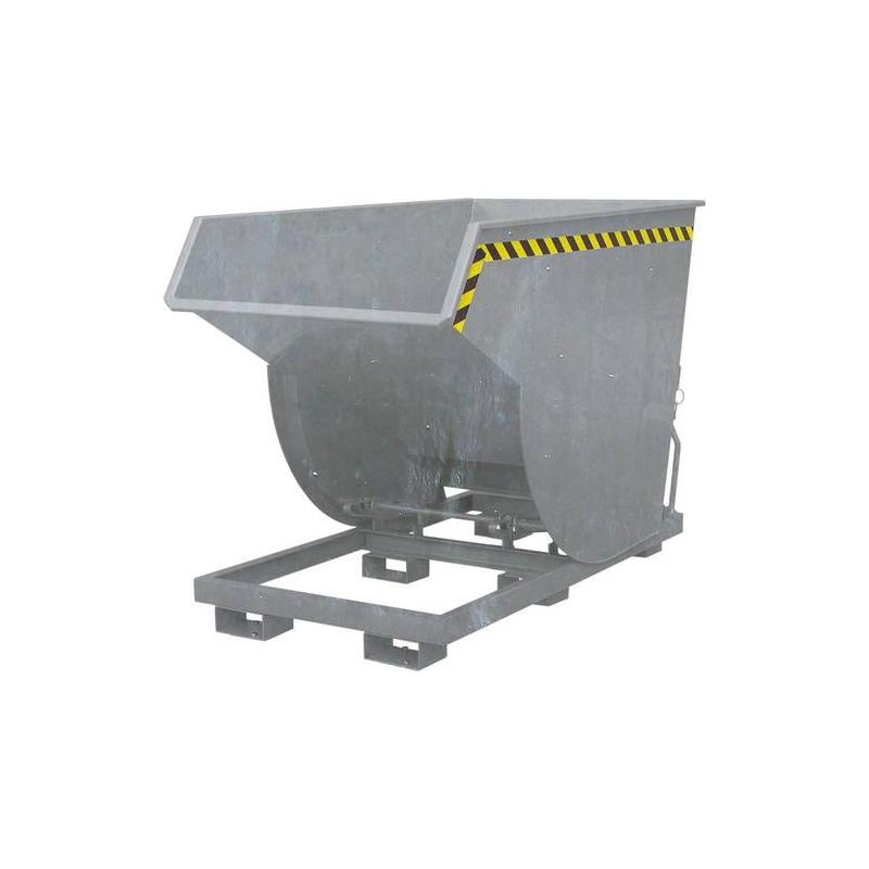 Výklopný kontejner s kolečky, nízká celková výška • Vtools.cz