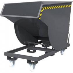 Výklopný kontejner s kolečky, nízká celková výška • Vtools.cz