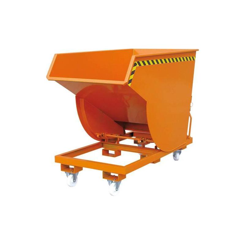 Výklopný kontejner s kolečky, nízká celková výška • Vtools.cz