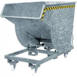 Výklopný kontejner s kolečky, nízká celková výška • Vtools.cz