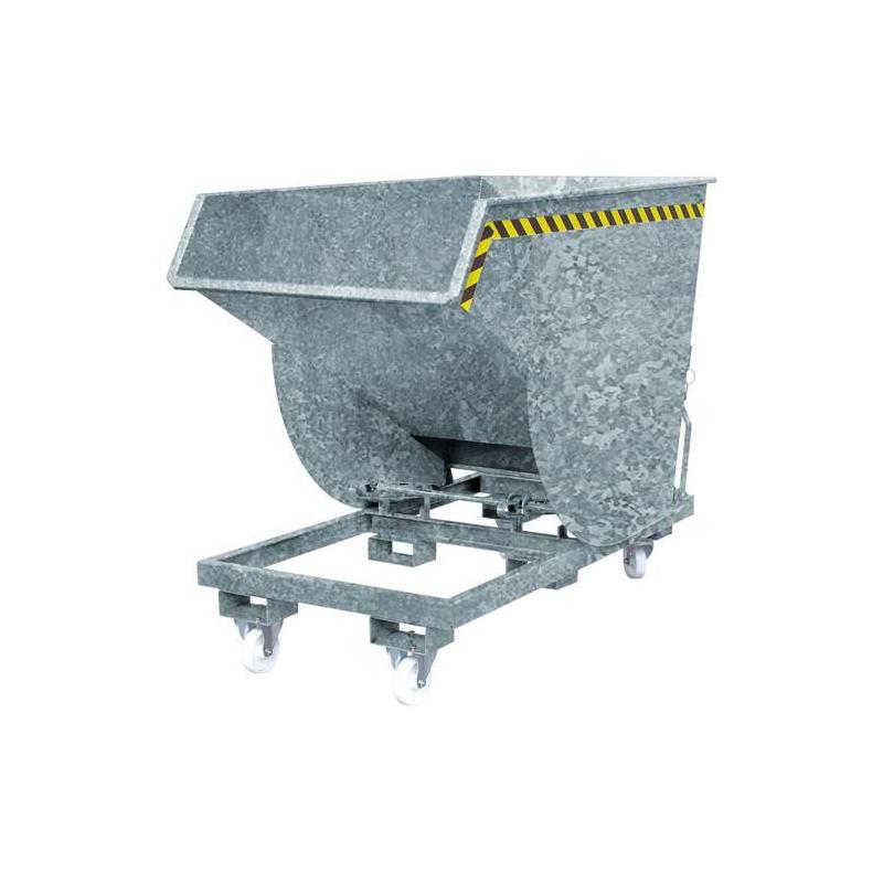 Výklopný kontejner s kolečky, nízká celková výška • Vtools.cz