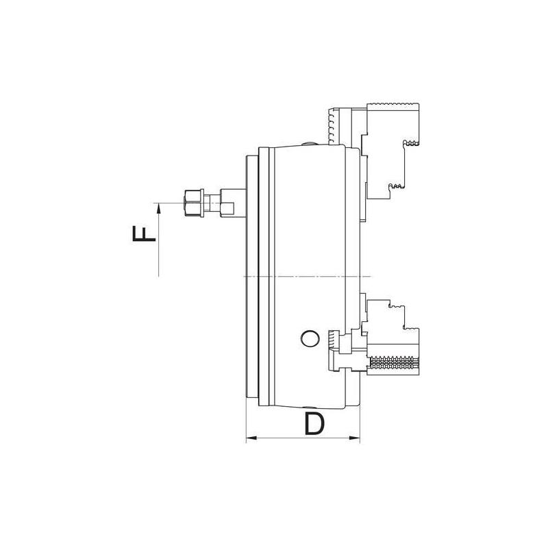 Tříčelisťové sklíčidlo DURO velikosti 160 mm KK 6 Röhm • Vtools.cz