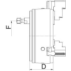 Tříčelisťové sklíčidlo DURO velikosti 400 mm KK 8 Röhm • Vtools.cz
