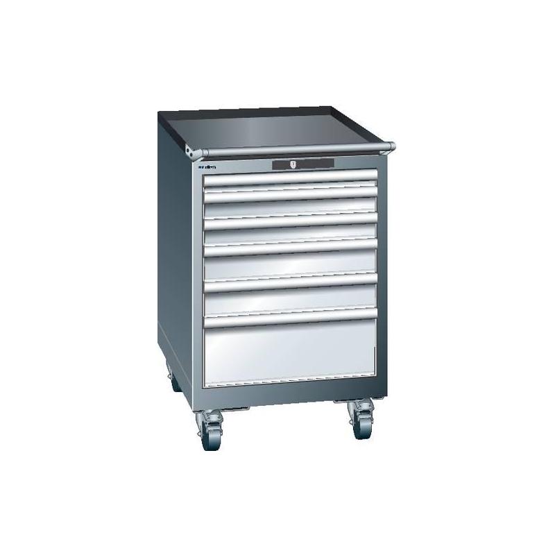 LISTA Zásuvková skříň 2727E modrá V890 mm 6SL 75 KeyLock RAL5012 • Vtools.cz