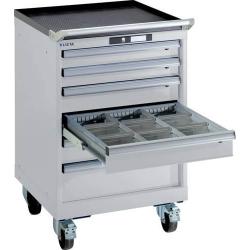 LISTA Zásuvková skříň 2727E šedá V890 mm 6SL 75 KeyLock RAL7035 • Vtools.cz