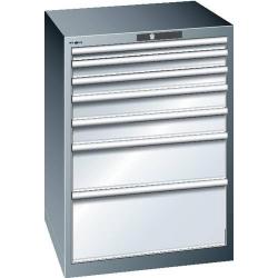 LISTA Zásuvková skříň 3636E modrá H1000 mm 7SL 200 KeyLock RAL5012 • Vtools.cz