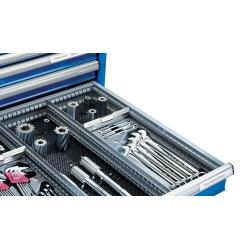 Pěnová vložka LISTA PE 54x36E 906x600x22 mm, prázdná, černá • Vtools.cz