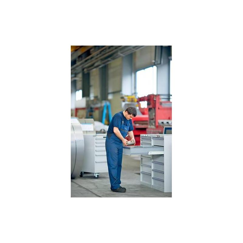 LISTA Zásuvková skříň 3636E gm/lg H1000 mm 7SL 75 Klíč NCS S 6502-B/RAL7035 • Vtools.cz