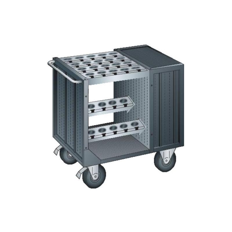 LISTA NC transportní vozík 3636E šedý B240 bez držáku nástrojů RAL7035 • Vtools.cz