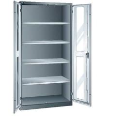 LISTA Skříň s výklopnými dveřmi modrá 1000x580x1950 SF KeyLock S RAL5012 • Vtools.cz