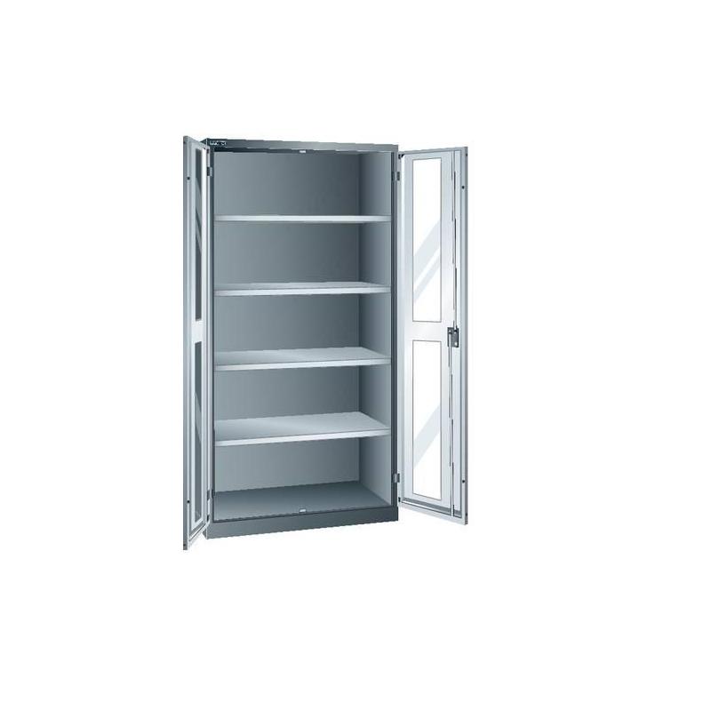 LISTA Skříň s výklopnými dveřmi modrá 1000x580x1950 SF KeyLock S RAL5012 • Vtools.cz