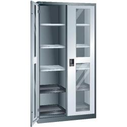 Skříňka s výklopnými dveřmi LISTA šedá 1000x580x1950 SF KeyLock S RAL7035 • Vtools.cz