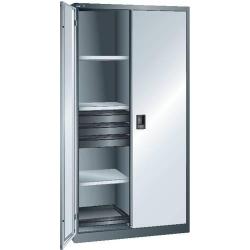 LISTA Skříň s výklopnými dveřmi šedá 1000x580x1950 VB TW RAL7035 • Vtools.cz