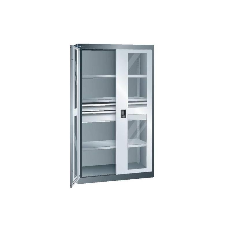 Skříňka LISTA Heavy duty 54x27E modrá 1100x641x1950 SF 200/160 KeyLock RAL5012 • Vtools.cz