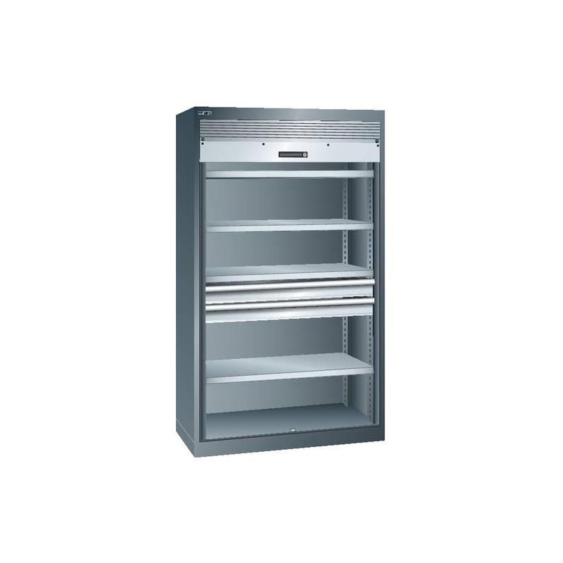 LISTA Skříňka pro vysoké zatížení 54x27E šedá 1100x641x1950 Roll. 200/160 Klíč RAL7035 • Vtools.cz