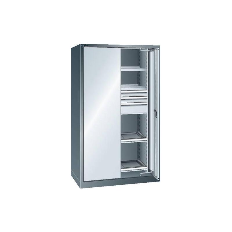 LISTA Skříňka pro vysoké zatížení 54x27E šedá 1146x690x1950 VB 160 KeyLock RAL7035 • Vtools.cz