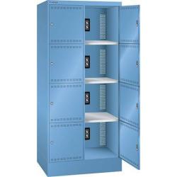 Přihrádky nabíjecí skříně Ral 5012 • Vtools.cz