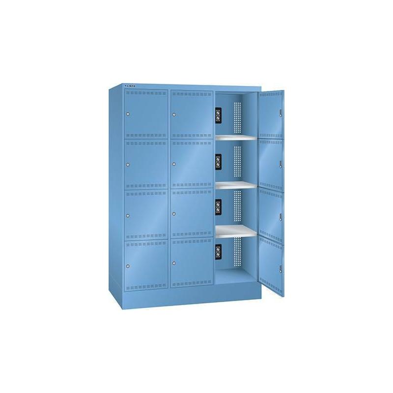 Přihrádky nabíjecí skříně Ral 5012 • Vtools.cz