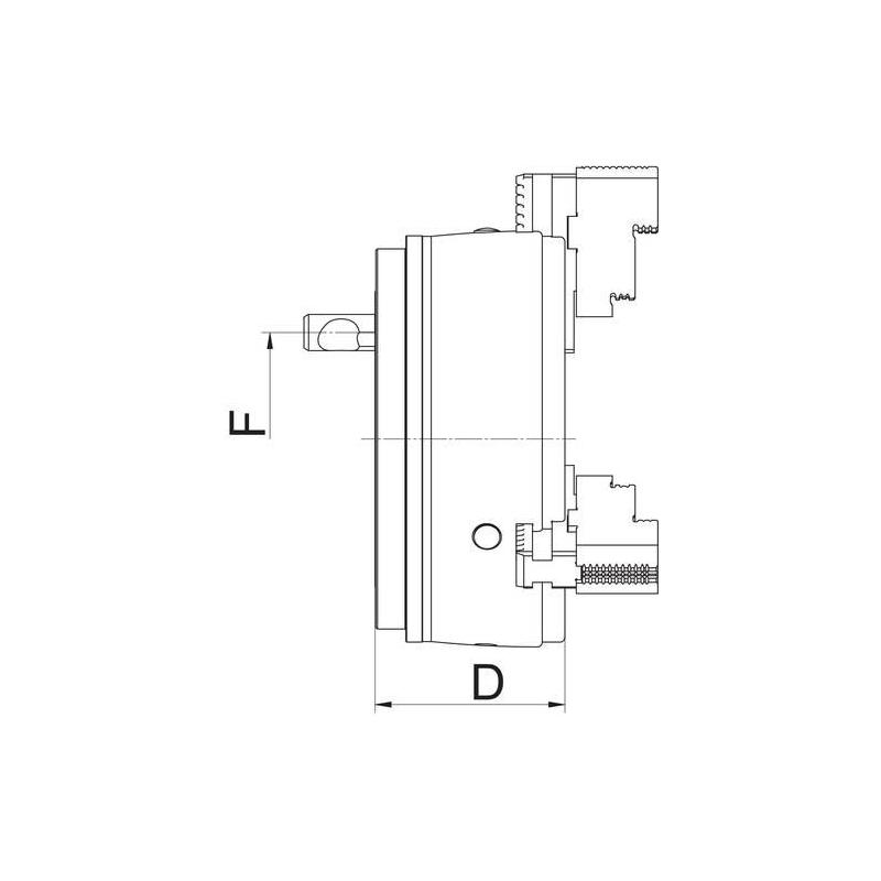 Tříčelisťové sklíčidlo DURO velikosti 250 mm KK 8 D Röhm • Vtools.cz