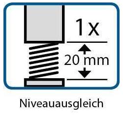 Rám nohou B pro hloubku panelu 700 mm • Vtools.cz