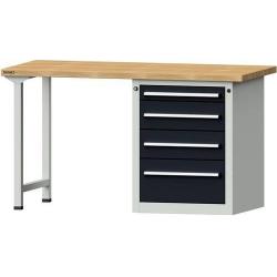 Stůl pracovní kombinovaný Format Š1500 x D700 x V840 mm • Vtools.cz