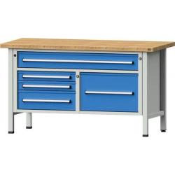 Skříňový pracovní stůl ANKE Š1500 x D700 x V890 mm • Vtools.cz