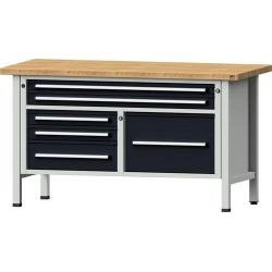 Skříňový pracovní stůl ANKE Š1500 x D700 x V900 mm • Vtools.cz