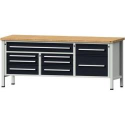 Skříňový pracovní stůl ANKE B2000 x D700 x H890 mm • Vtools.cz