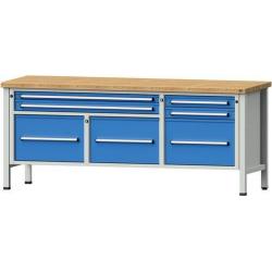 Skříňový pracovní stůl ANKE Š2000 x D700 x V840 mm • Vtools.cz