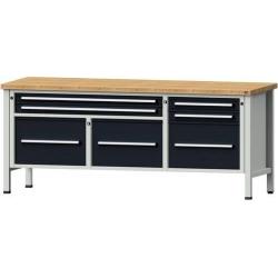 Skříňový pracovní stůl ANKE Š2000 x D700 x V840 mm • Vtools.cz