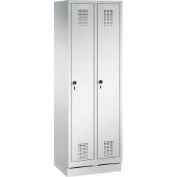 Šatní skříň 2 oddělení 1800x610x500 mm 7035/7035 • Vtools.cz