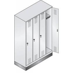 Skříňka se 4 přihrádkami 1800x1190x500 mm 7035/7035 • Vtools.cz