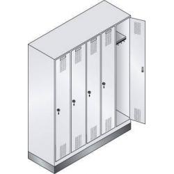 Skříňka s 5 přihrádkami 1800x1480x500 mm 7035/7035 • Vtools.cz